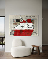Austrian Flag Cow Wiener Zeitung