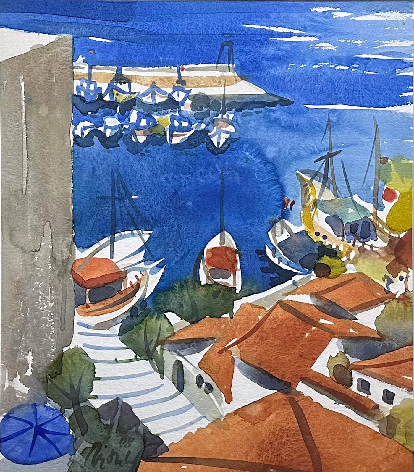 View of Antalya port