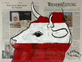 Austrian Flag Cow Wiener Zeitung