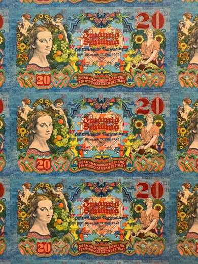 20 Schilling Banknotesheet
