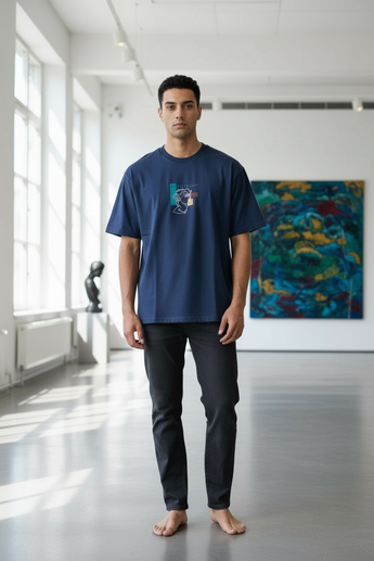 T-Shirt Blau oversized