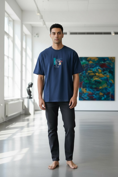 T-Shirt Blau oversized