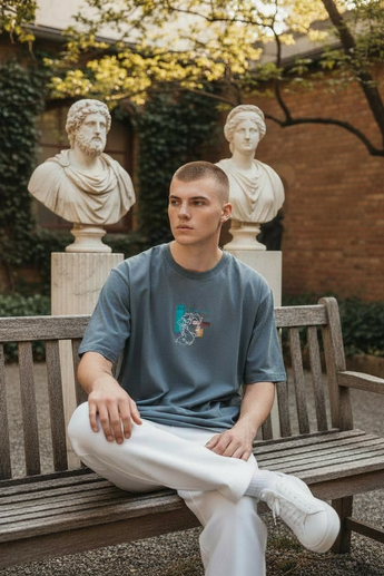 T-Shirt Grau oversized