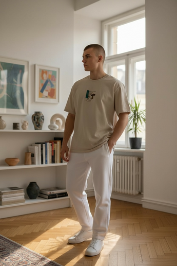 T-Shirt Beige oversized