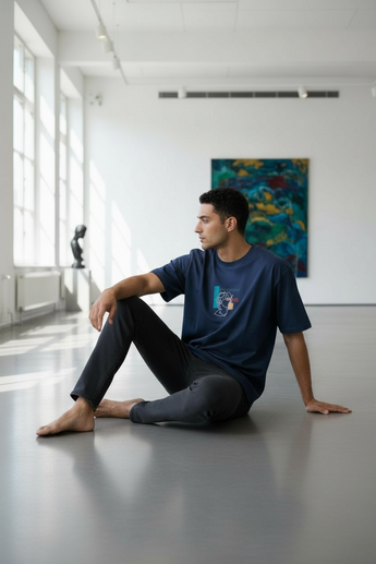 T-Shirt Blau oversized