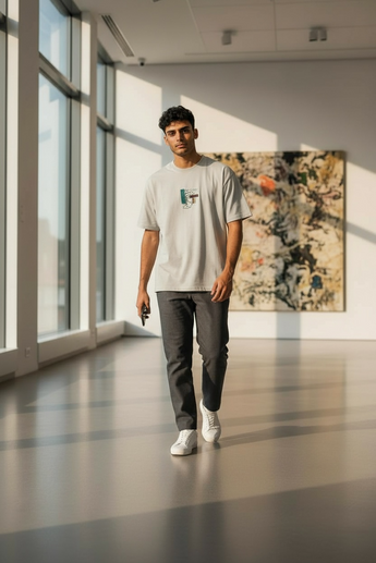 T-Shirt Beige oversized