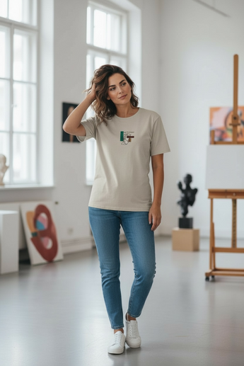 T-Shirt Beige oversized