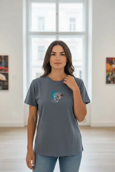 T-Shirt Grau oversized