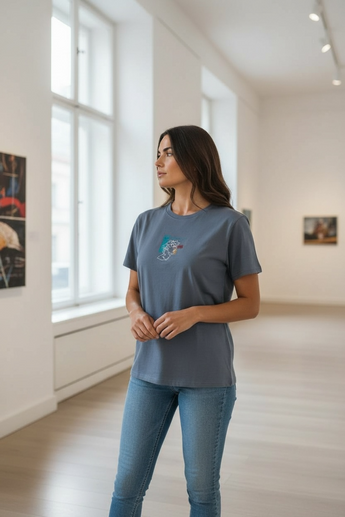 T-Shirt Grau oversized