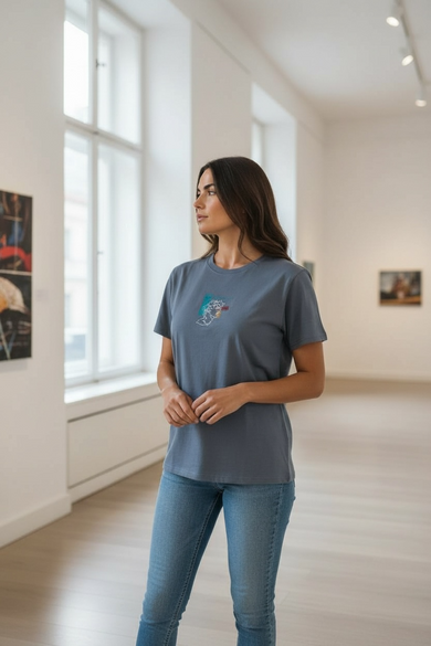 T-Shirt Grau oversized