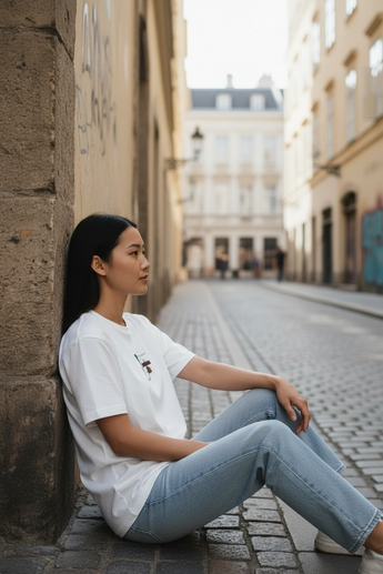 T-Shirt Weiß oversized