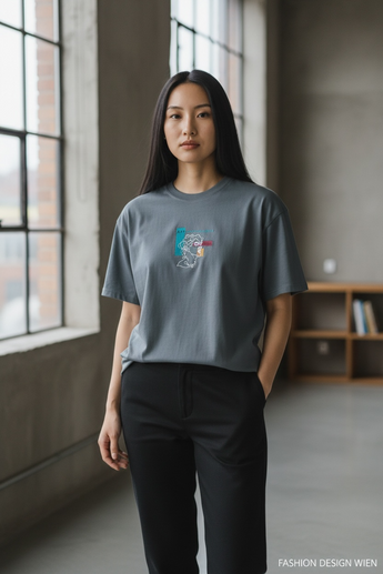 T-Shirt Grau oversized