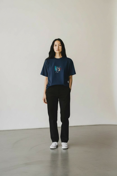 T-Shirt Blau oversized