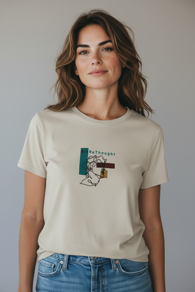 T-Shirt Beige oversized