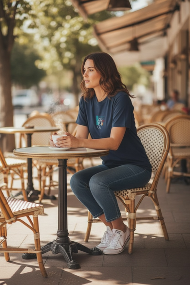 T-Shirt Blau oversized
