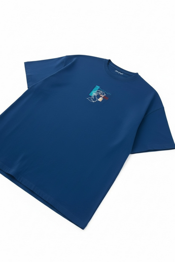 T-Shirt Blau oversized