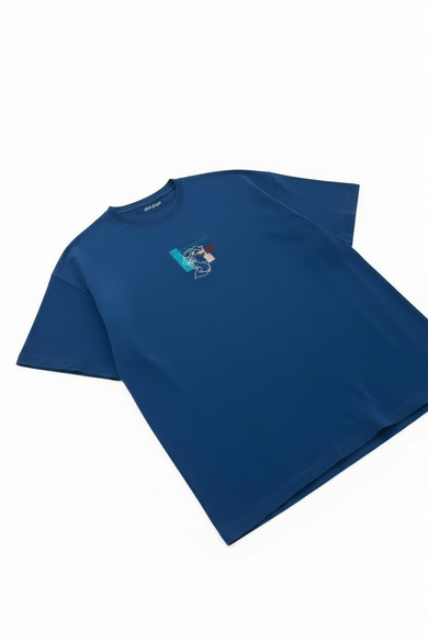 T-Shirt Blau oversized