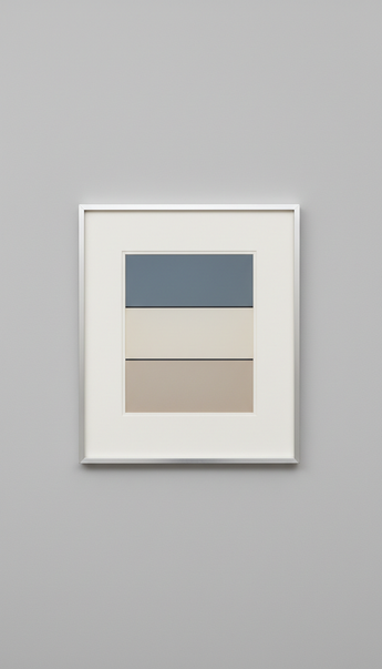 Minimalistisches Fotowerk in Acrylglasfassung